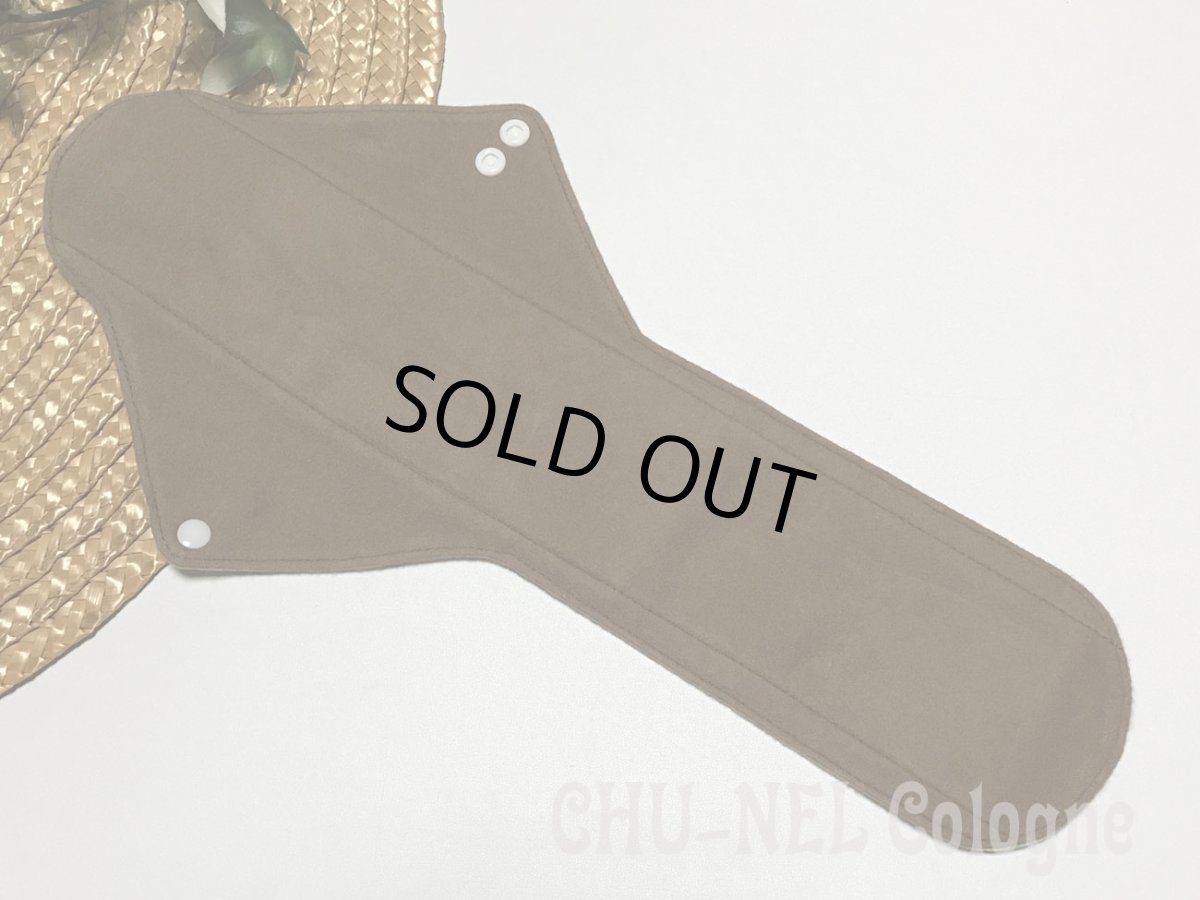 画像5: ★布ナプキンLサイズ★7層防水(あじさいボールxモカ茶ネル)グリーン (5)