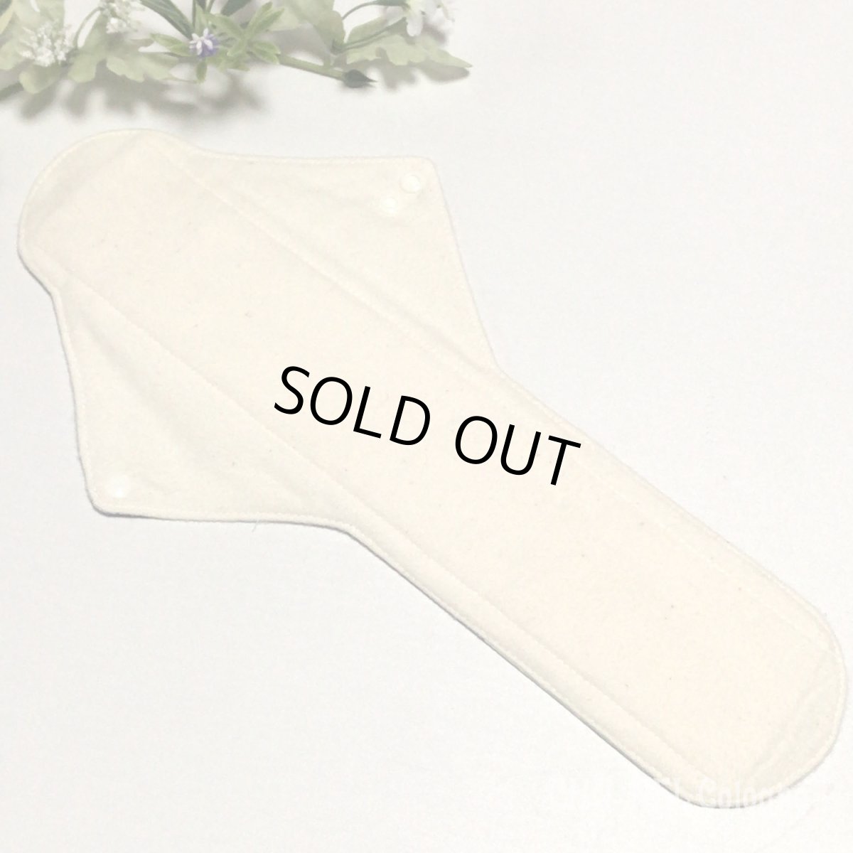 画像3: ★布ナプキンLサイズ★7層防水(あじさいラインx無漂白ネル)くすみブルー (3)