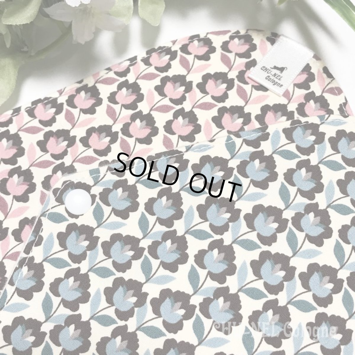 画像5: お肌面4色から選べる★布ナプキンSサイズ★2枚セット★6層防水(レトロミニフラワー) (5)