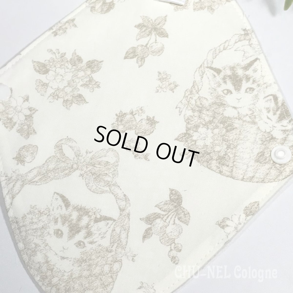 画像7: ★布ナプキンSサイズ★2枚セット★6層防水(ヨーロピアン子猫x無漂白ネル) (7)