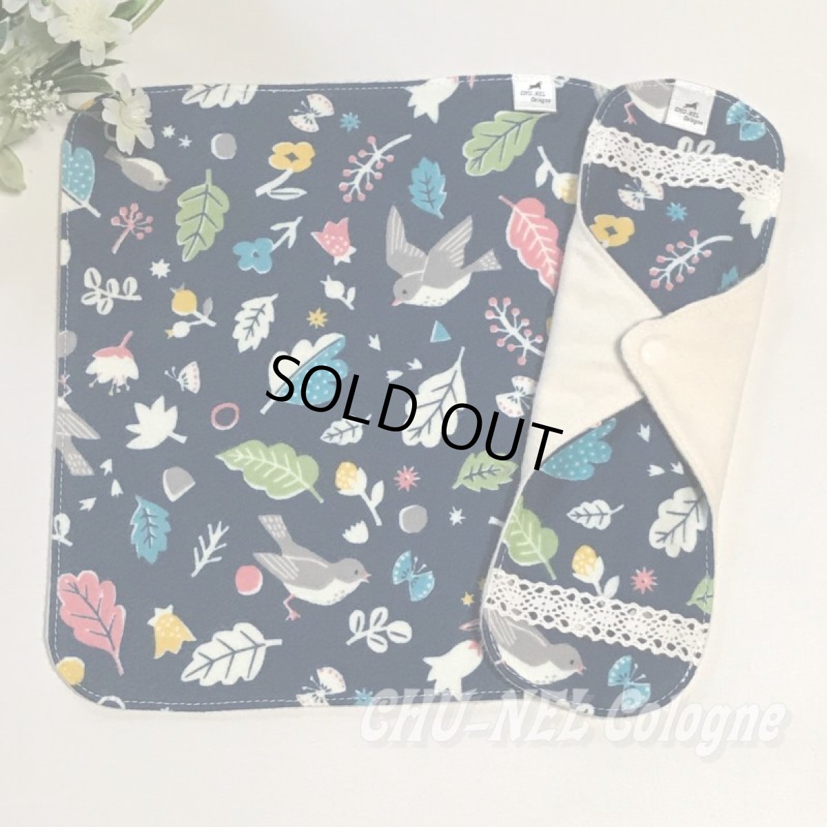 画像2: 防水ホルダーとプレーンタイプのセット（kotori・ネイビー） (2)