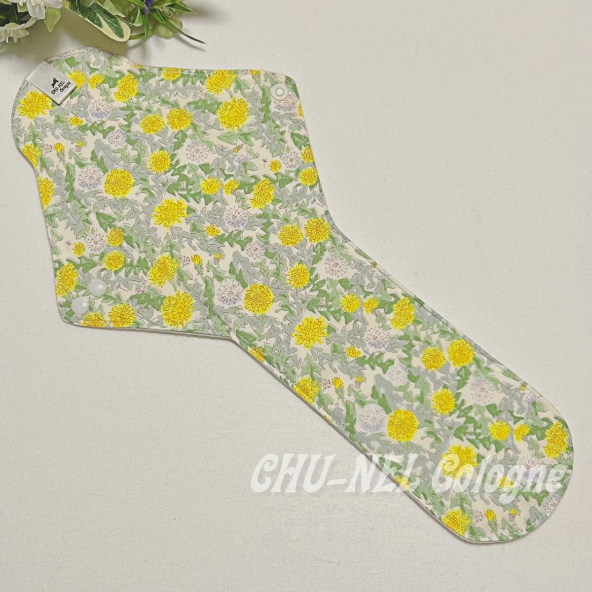 画像2: お肌面4種類から選べる★布ナプキンLサイズ★7層防水(たんぽぽ・ホワイト) (2)