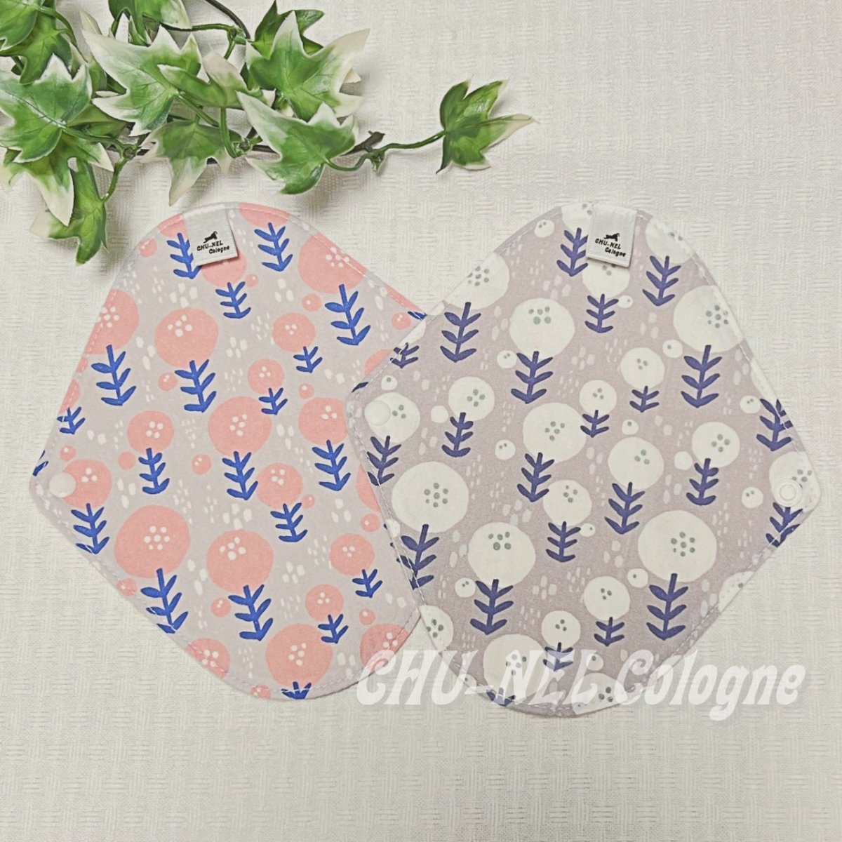 画像2: お肌面4色から選べる★布ナプキンライナー★2枚セット(まるいお花) (2)