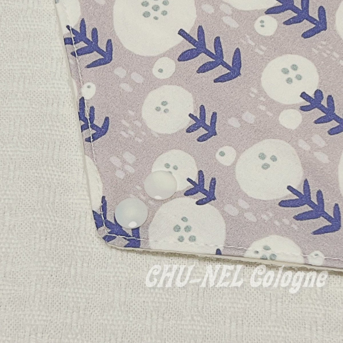 画像4: お肌面4種類から選べる★布ナプキンLサイズ★7層防水(まるいお花・ホワイト) (4)