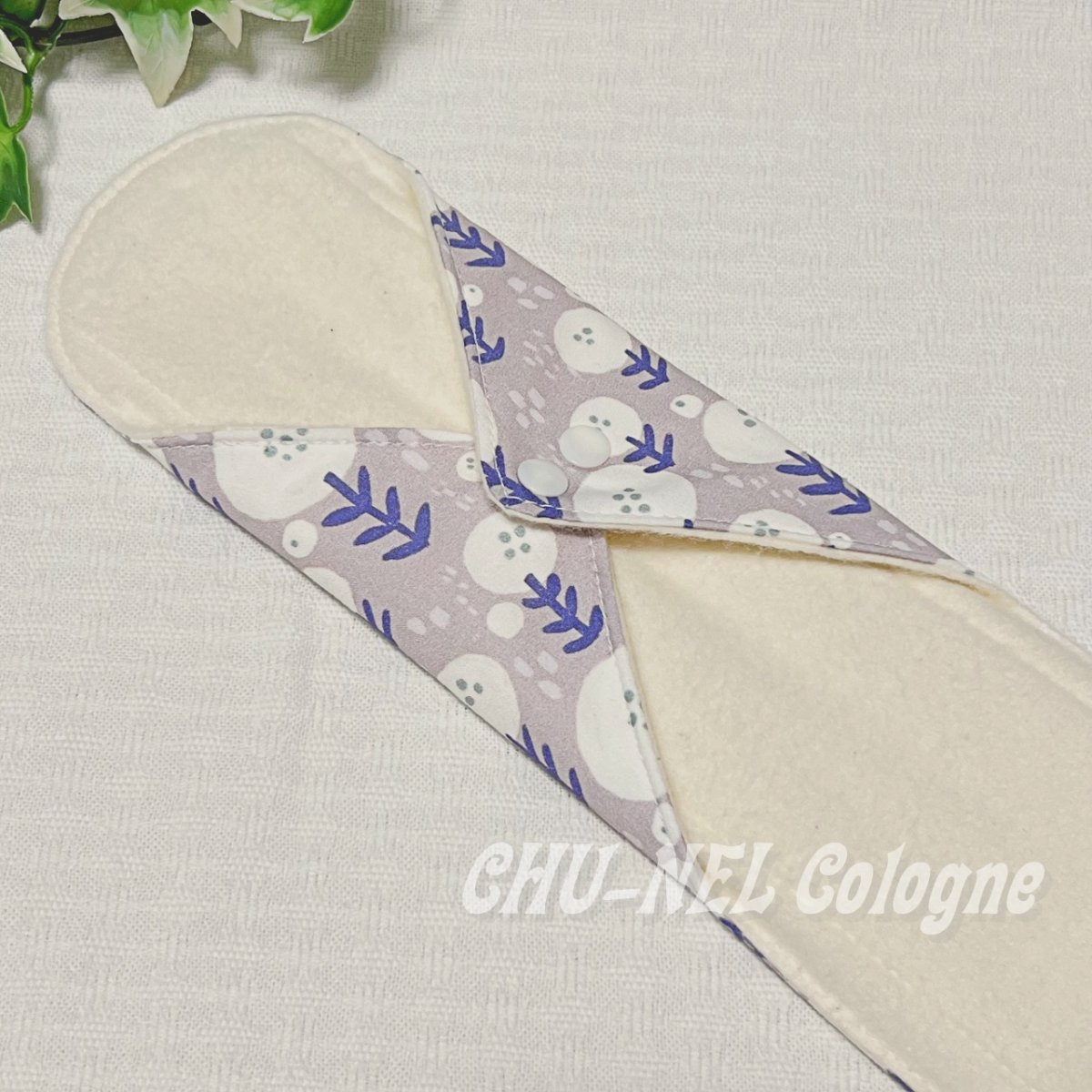 画像6: お肌面4種類から選べる★布ナプキンLサイズ★7層防水(まるいお花・ホワイト) (6)