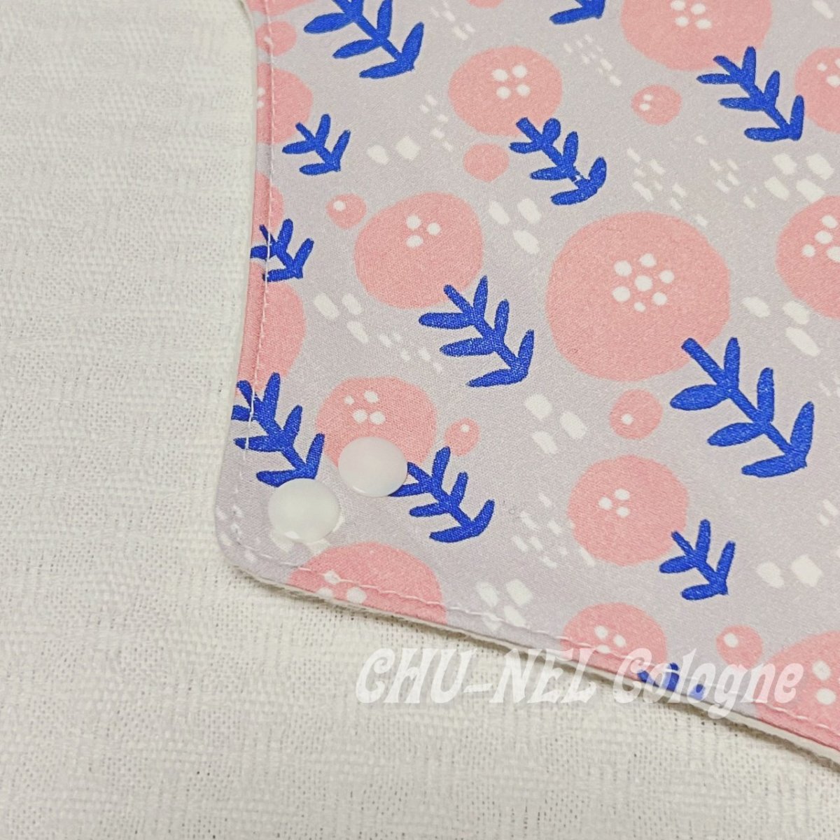 画像4: お肌面4種類から選べる★布ナプキンLサイズ★7層防水(まるいお花・ピンク) (4)