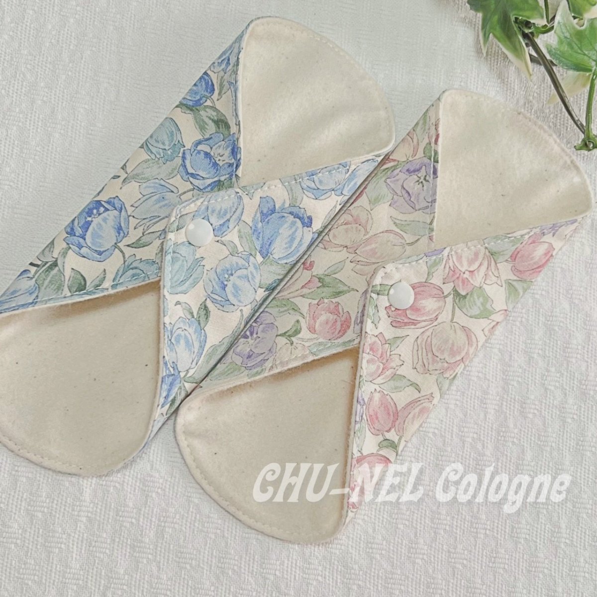 画像4: お肌面4色から選べる★布ナプキンライナー★2枚セット(チューリップ１) (4)