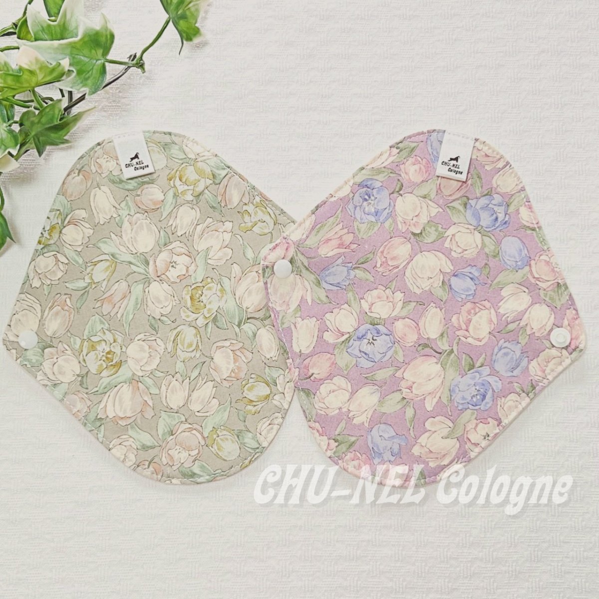 画像2: お肌面4色から選べる★布ナプキンライナー★2枚セット(チューリップ２) (2)