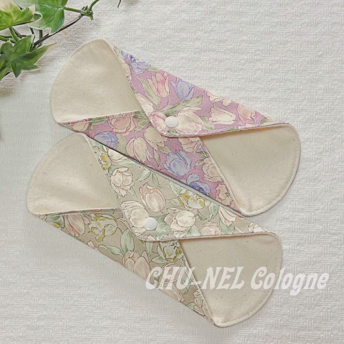 画像3: お肌面4色から選べる★布ナプキンライナー★2枚セット(チューリップ２) (3)