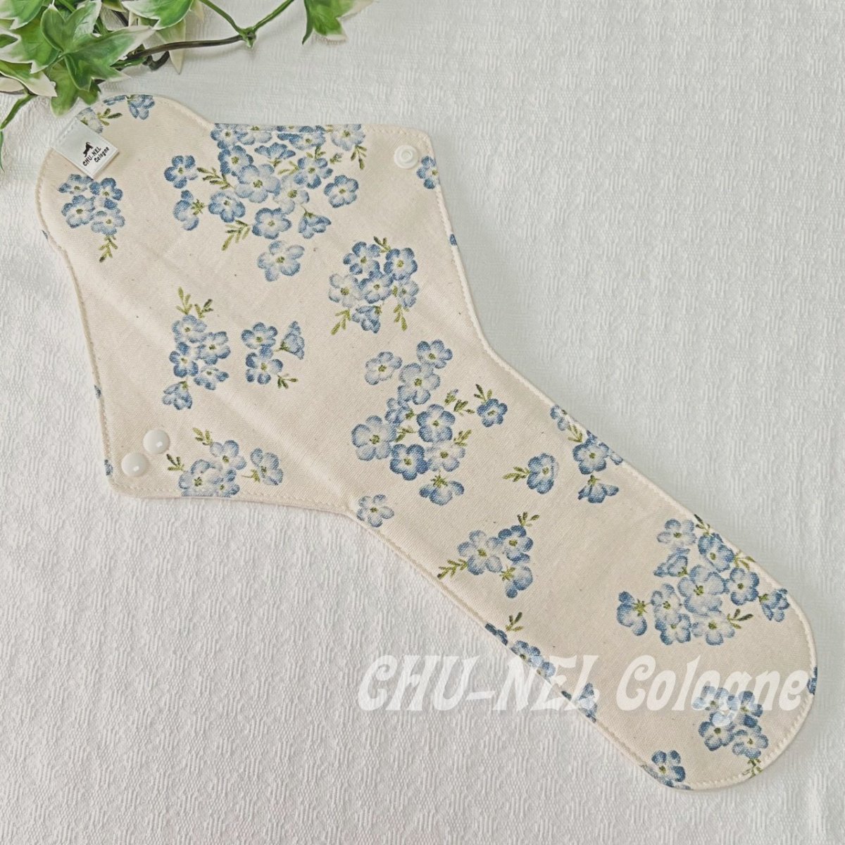 画像2: お肌面4種類から選べる★布ナプキンLサイズ★7層防水(ネモフィラ・ナチュラル) (2)