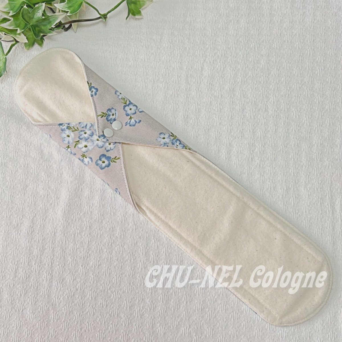 画像5: お肌面4種類から選べる★布ナプキンLサイズ★7層防水(ネモフィラ・ブルーグレー) (5)