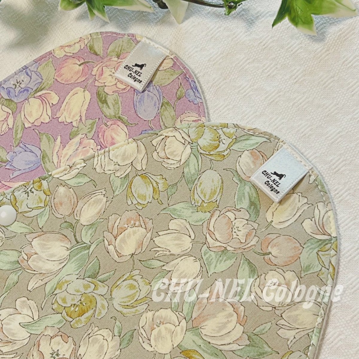 画像5: お肌面4色から選べる★布ナプキンSサイズ★2枚セット★6層防水(チューリップ２) (5)