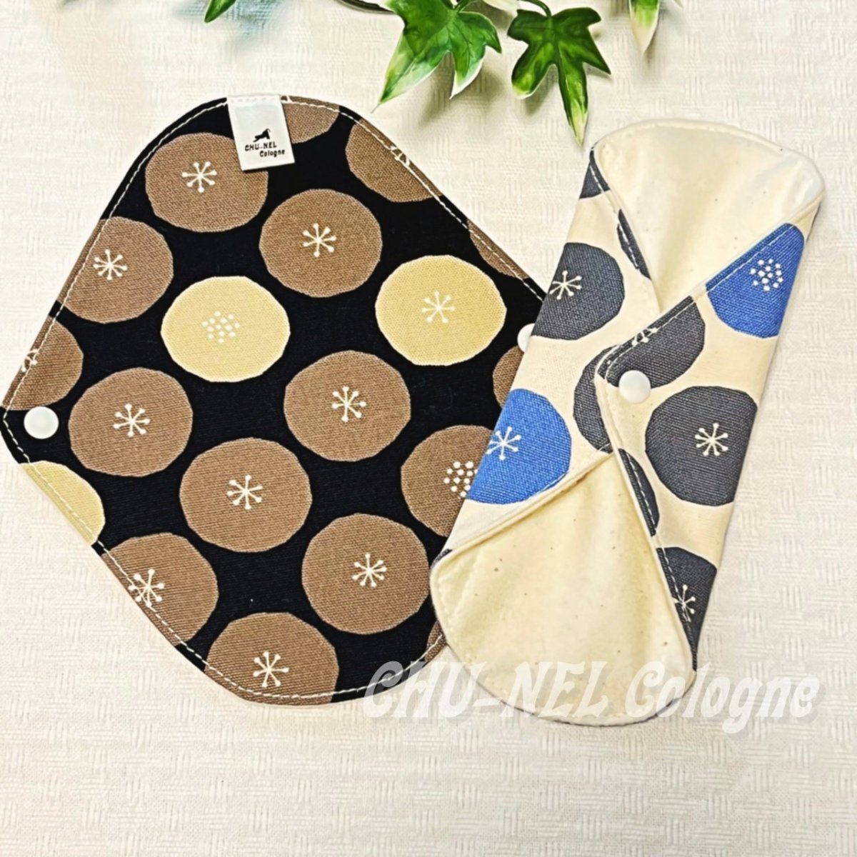 画像3: お肌面4色から選べる★布ナプキンライナー★2枚セット（ちびあんぱん） (3)