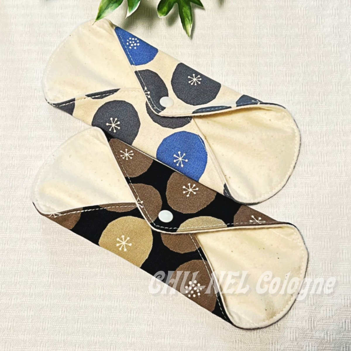 画像4: お肌面4色から選べる★布ナプキンライナー★2枚セット（ちびあんぱん） (4)