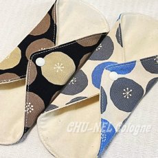 画像4: お肌面4色から選べる★布ナプキンSSサイズ★2枚セット★4層防水(ちびあんぱん) (4)