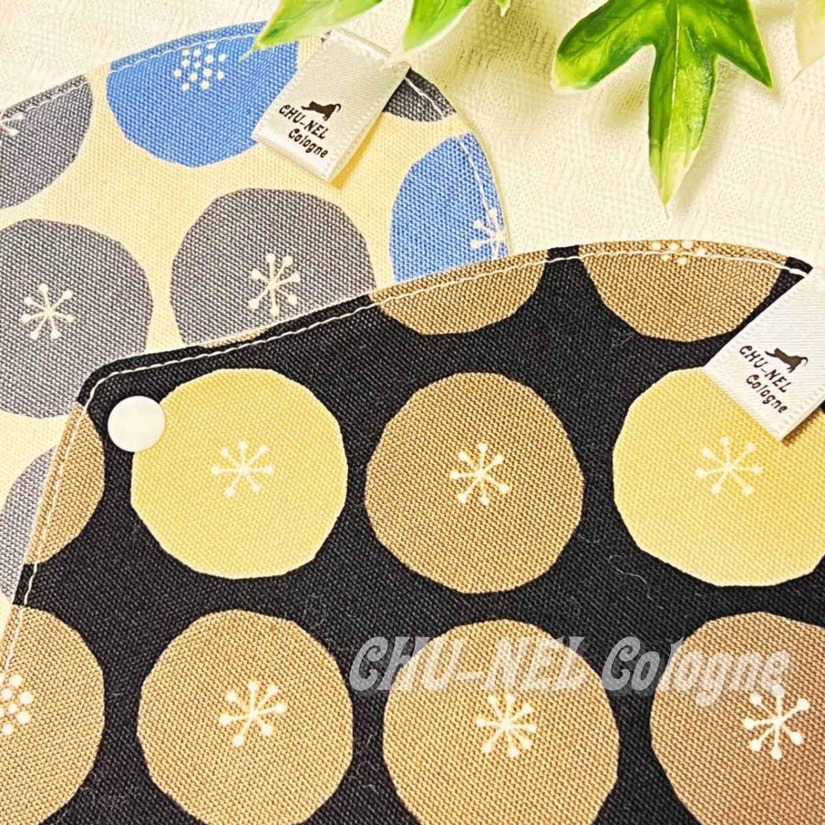 画像5: お肌面4色から選べる★布ナプキンSSサイズ★2枚セット★4層防水(ちびあんぱん) (5)