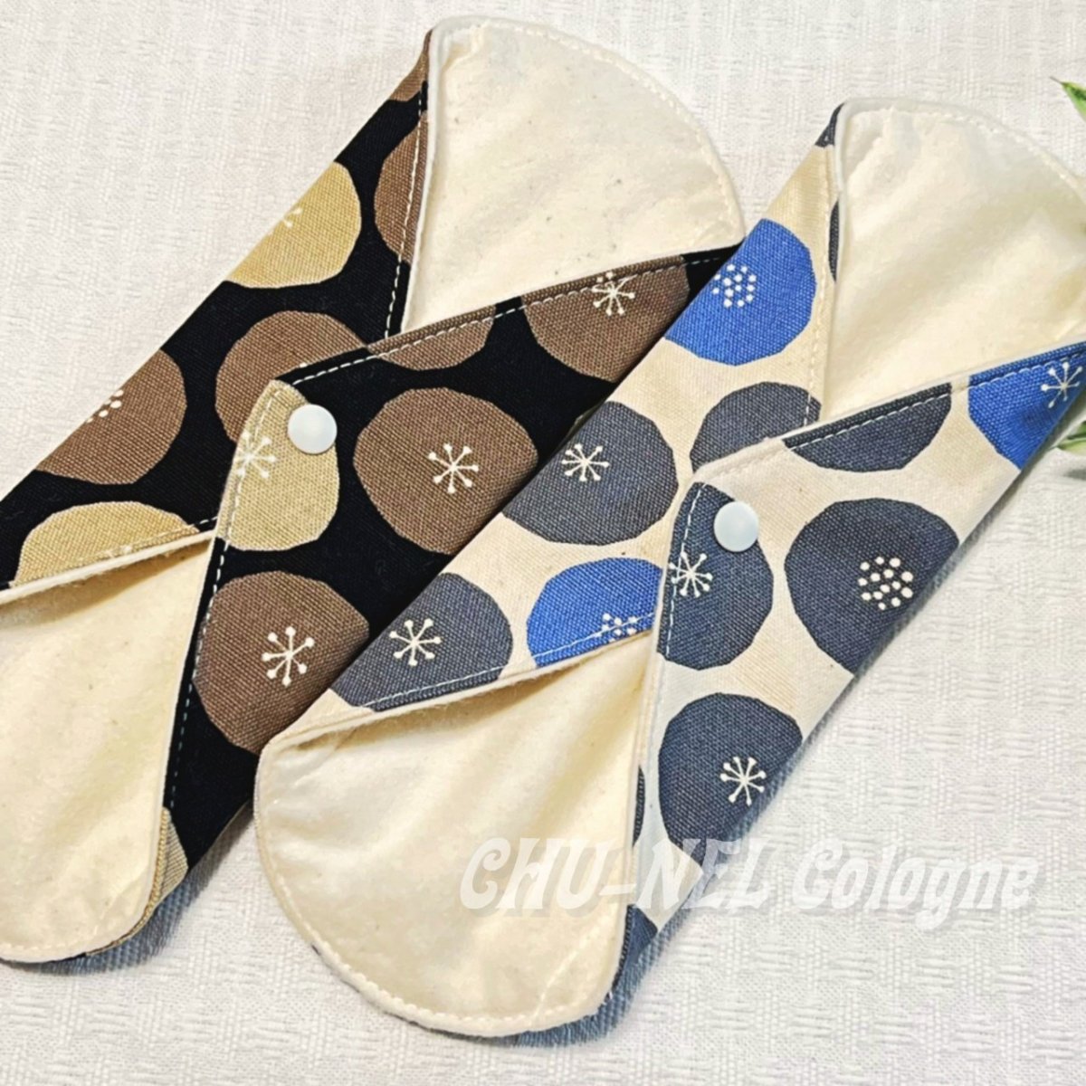 画像5: お肌面4色から選べる★布ナプキンSサイズ★2枚セット★6層防水(ちびあんぱん) (5)