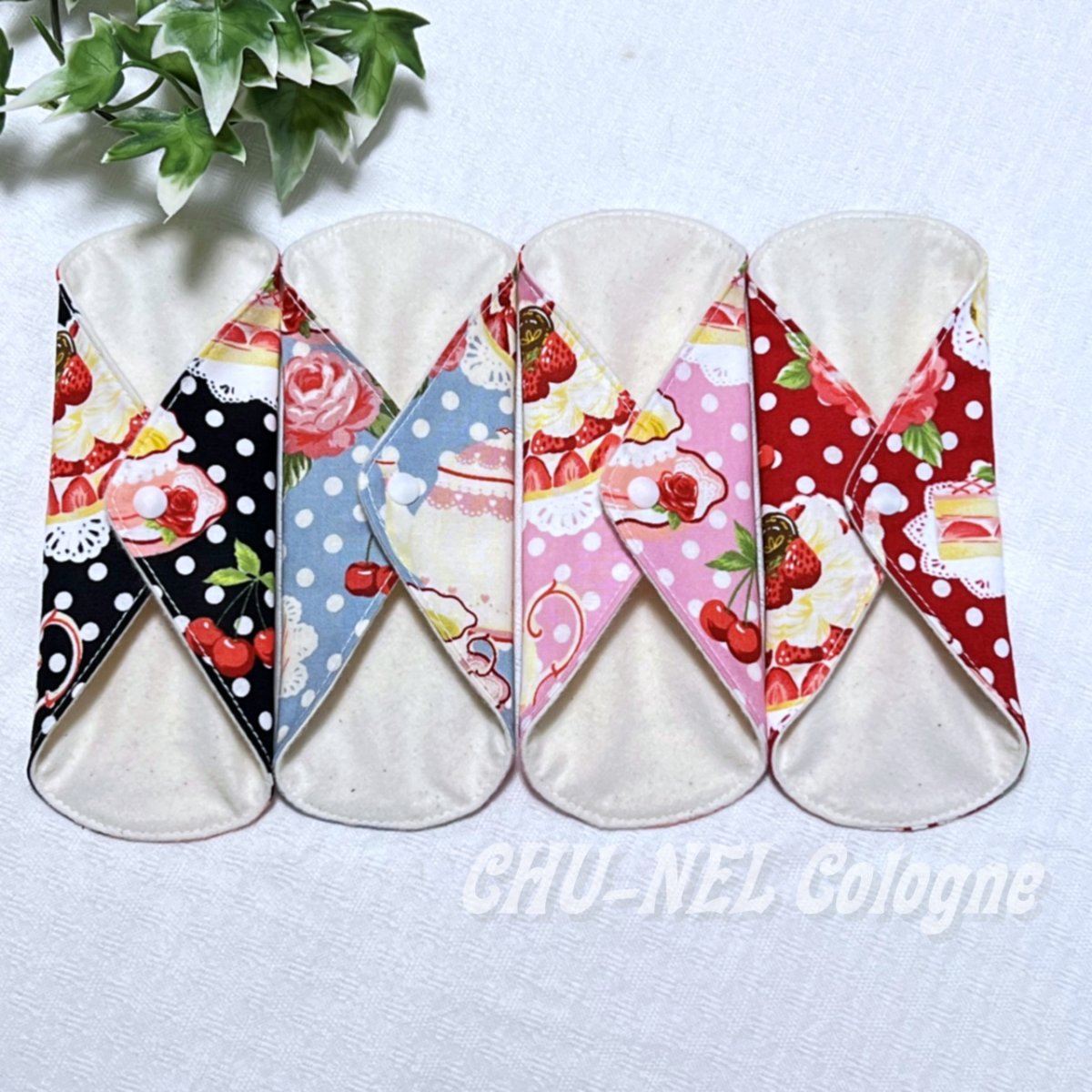 画像3: お肌面4色から選べる★布ナプキン4枚★ライナー(リバイバルスイーツ） (3)