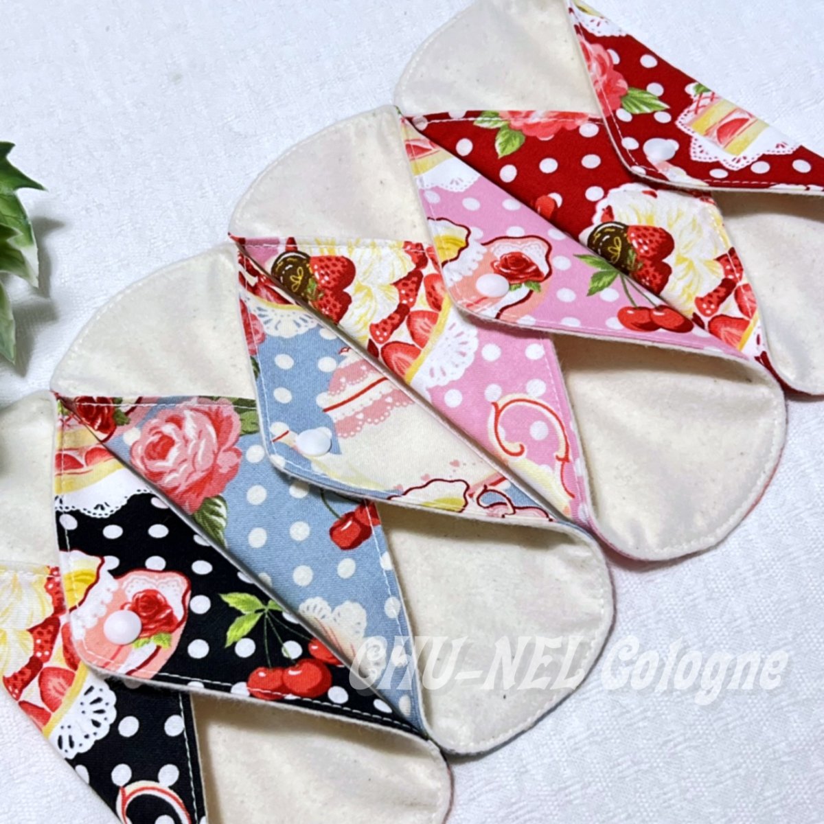 画像4: お肌面4色から選べる★布ナプキン4枚★ライナー(リバイバルスイーツ） (4)