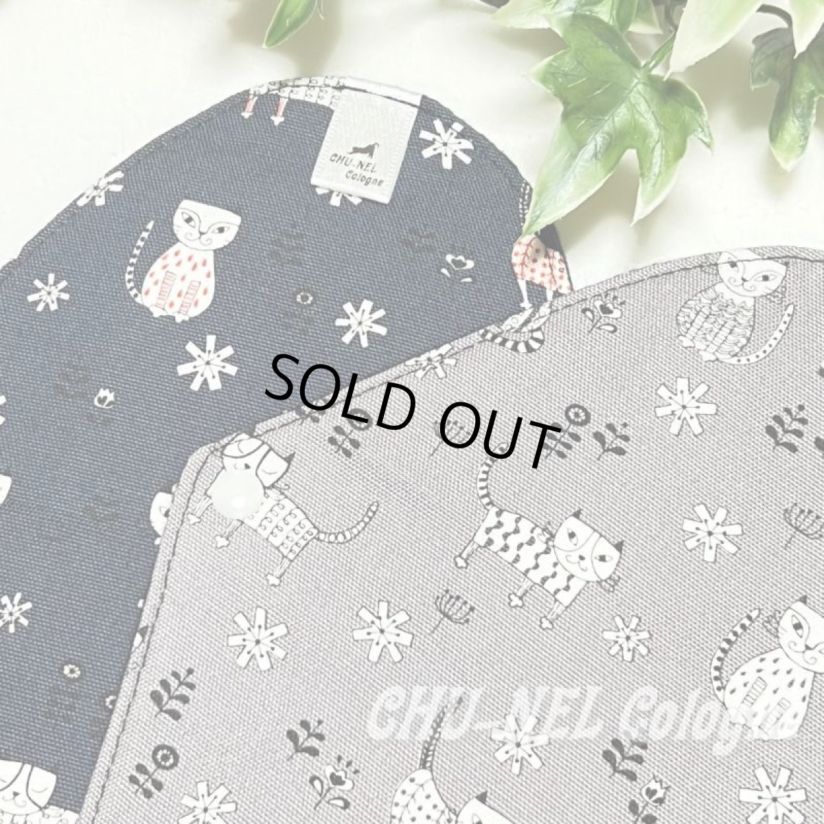 画像11: お肌面2色から選べる★布ナプキンSサイズ★2枚セット★6層防水(北欧ニャンコ/ネイビーグレー) (11)