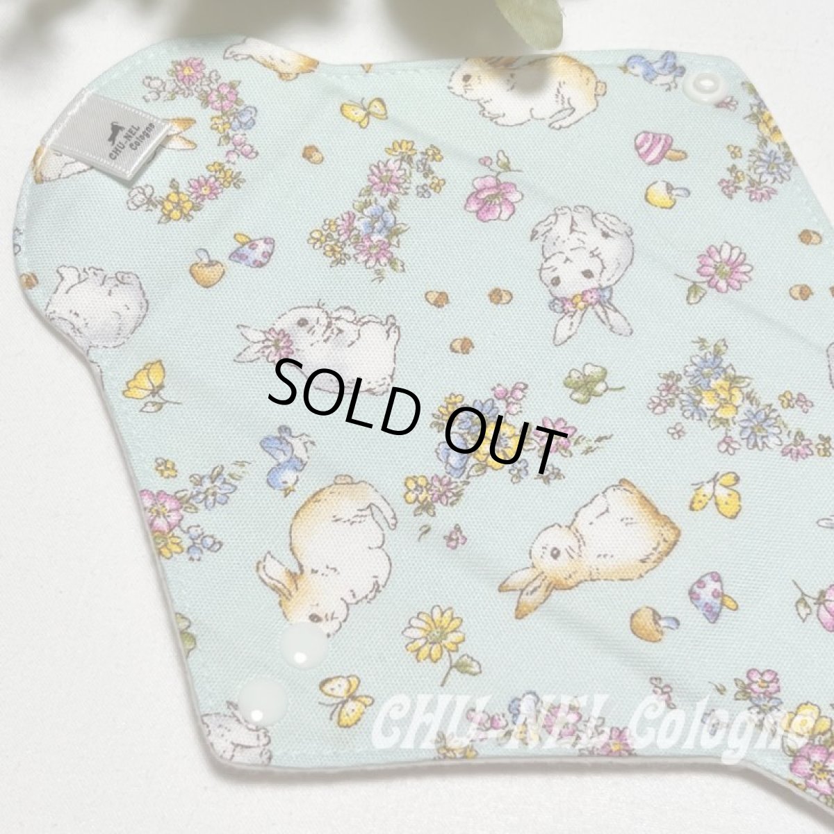 画像3: お肌面4種類から選べる★布ナプキンLサイズ★7層防水(野ウサギ・ブルー) (3)