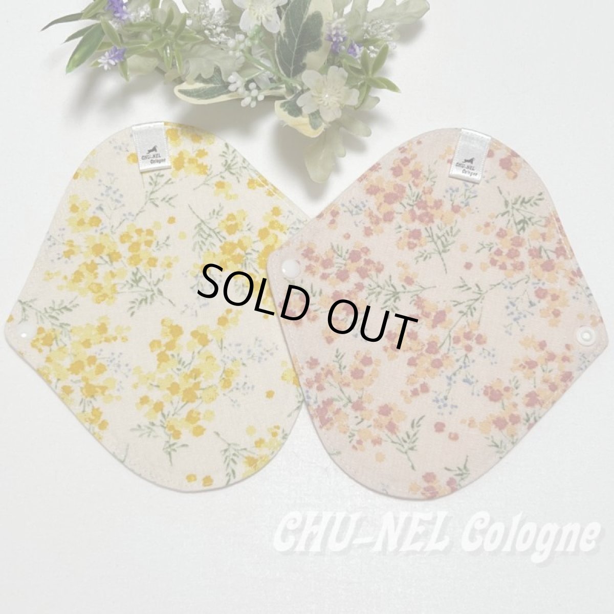 画像2: お肌面4色から選べる★布ナプキンライナー★2枚セット(ミモザ) (2)