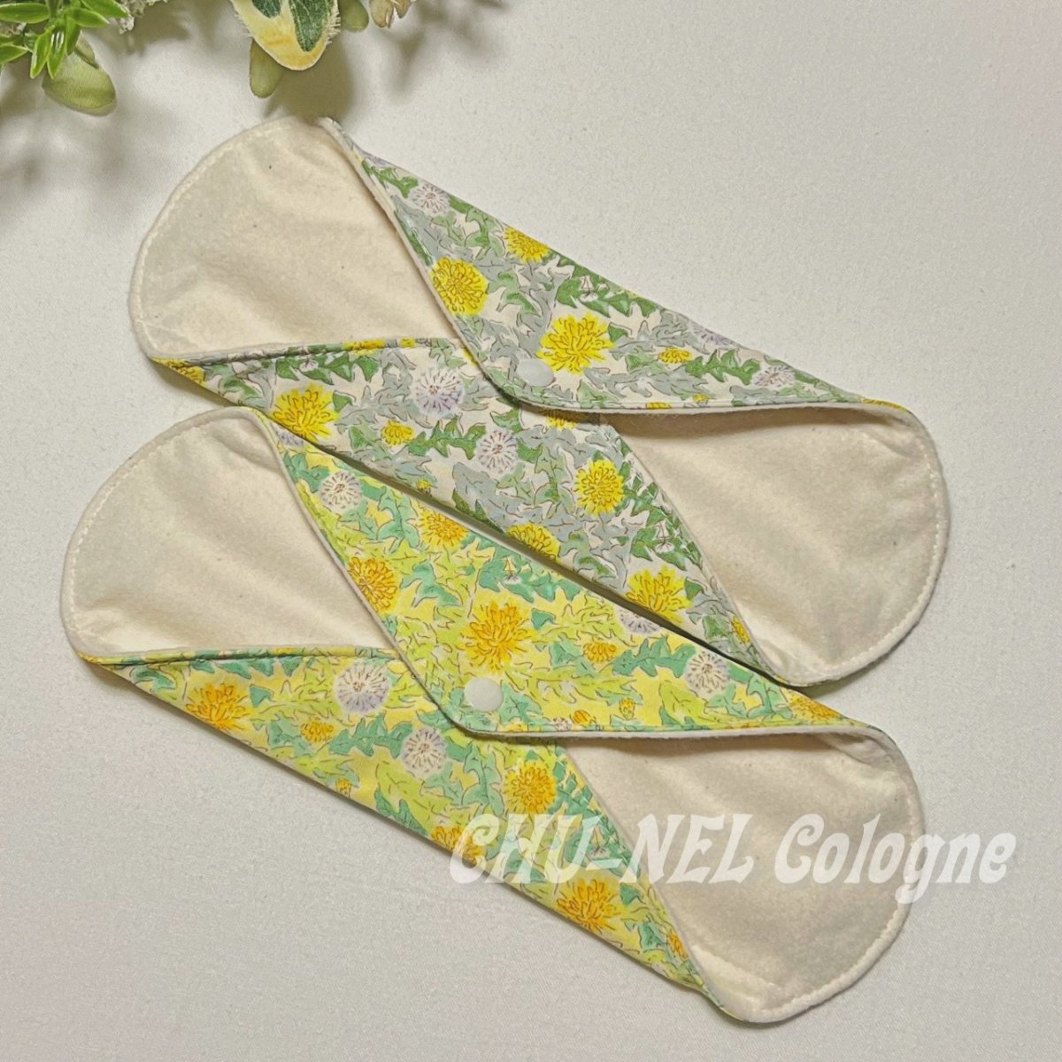 画像3: お肌面4色から選べる★布ナプキンSサイズ★2枚セット★6層防水(たんぽぽ) (3)