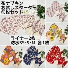 画像1: ★初めてさんにも安心！布ナプキンスターターセット (1)